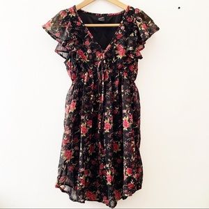 Y2K Ruffled Floral Dress